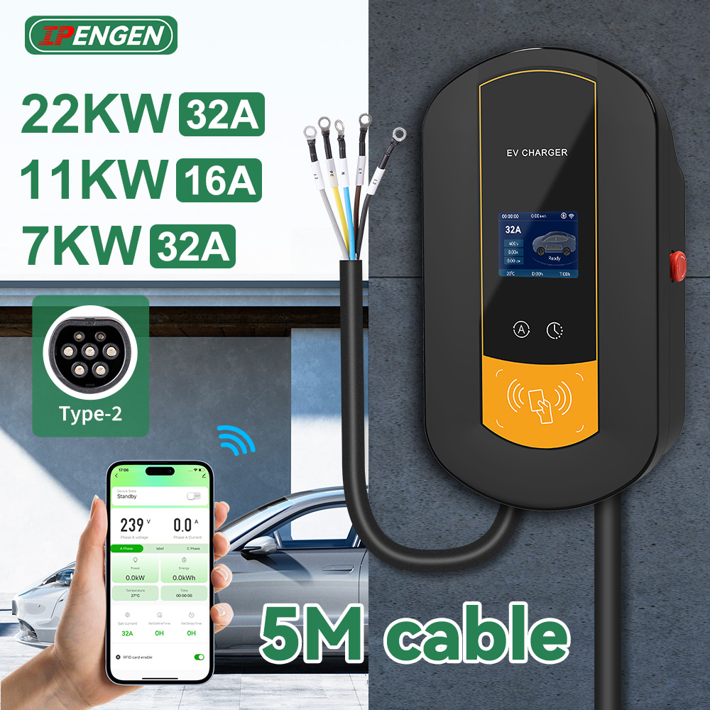 Wallbox Ev - IPENGEN Type2 EV محطة شحن 7KW