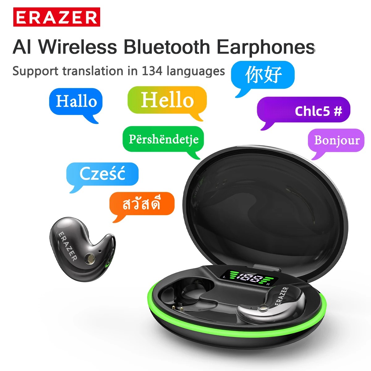 Type 2 Charger - سماعات أذن بلوتوث EARZER XF58 مع