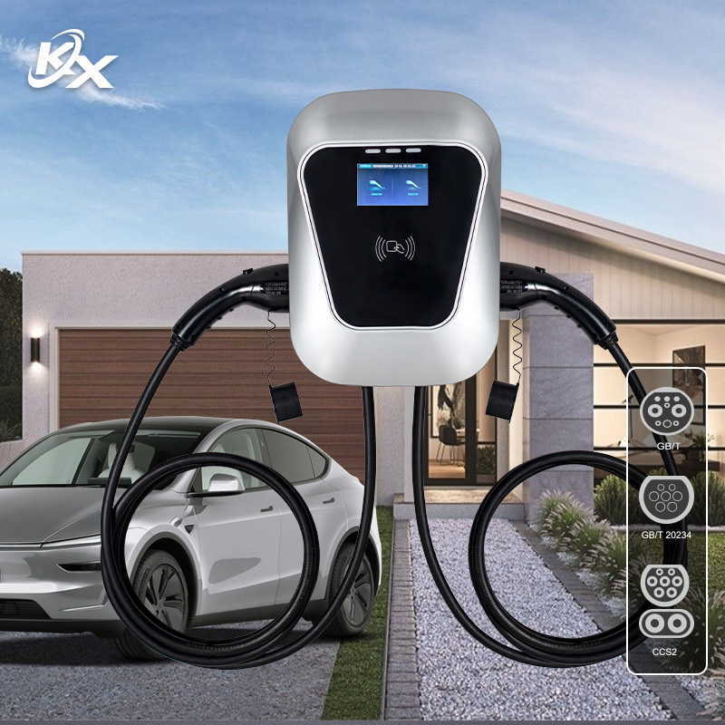Type 2 Charger - شاحن سيارات كهربائية مزدوج مثبت على