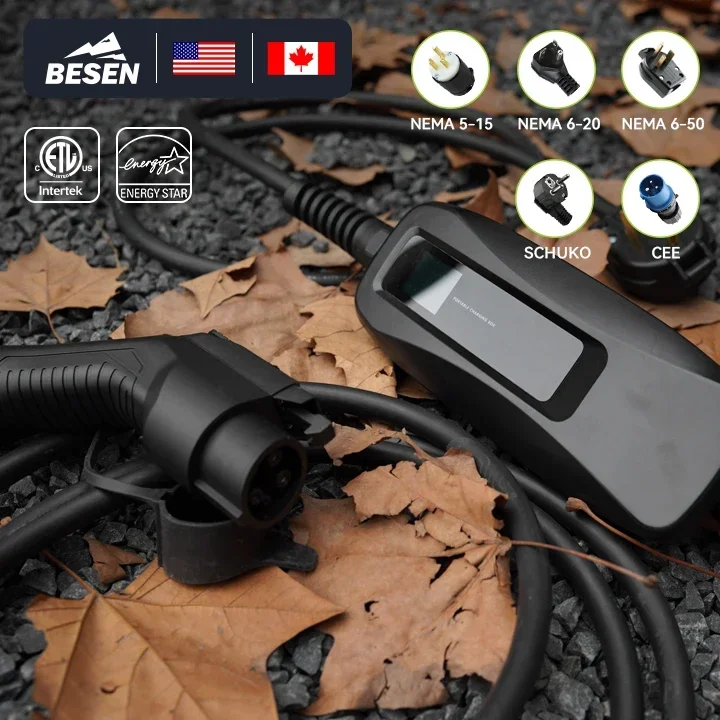 شاحن BESEN المحمول للسيارات ال - مراجعة Portable Ev Charger وسعره