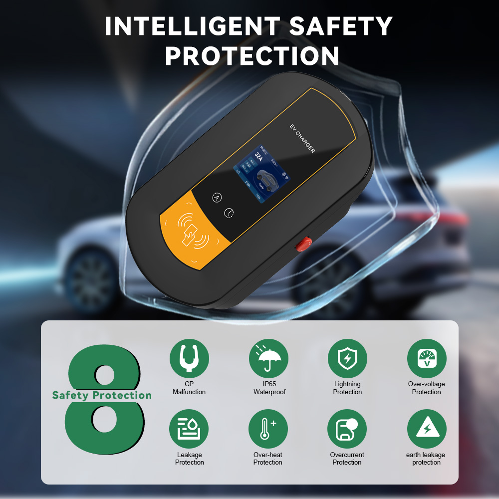 IPENGEN Type2 EV محطة شحن 7KW  - مراجعة Wallbox Ev وسعره