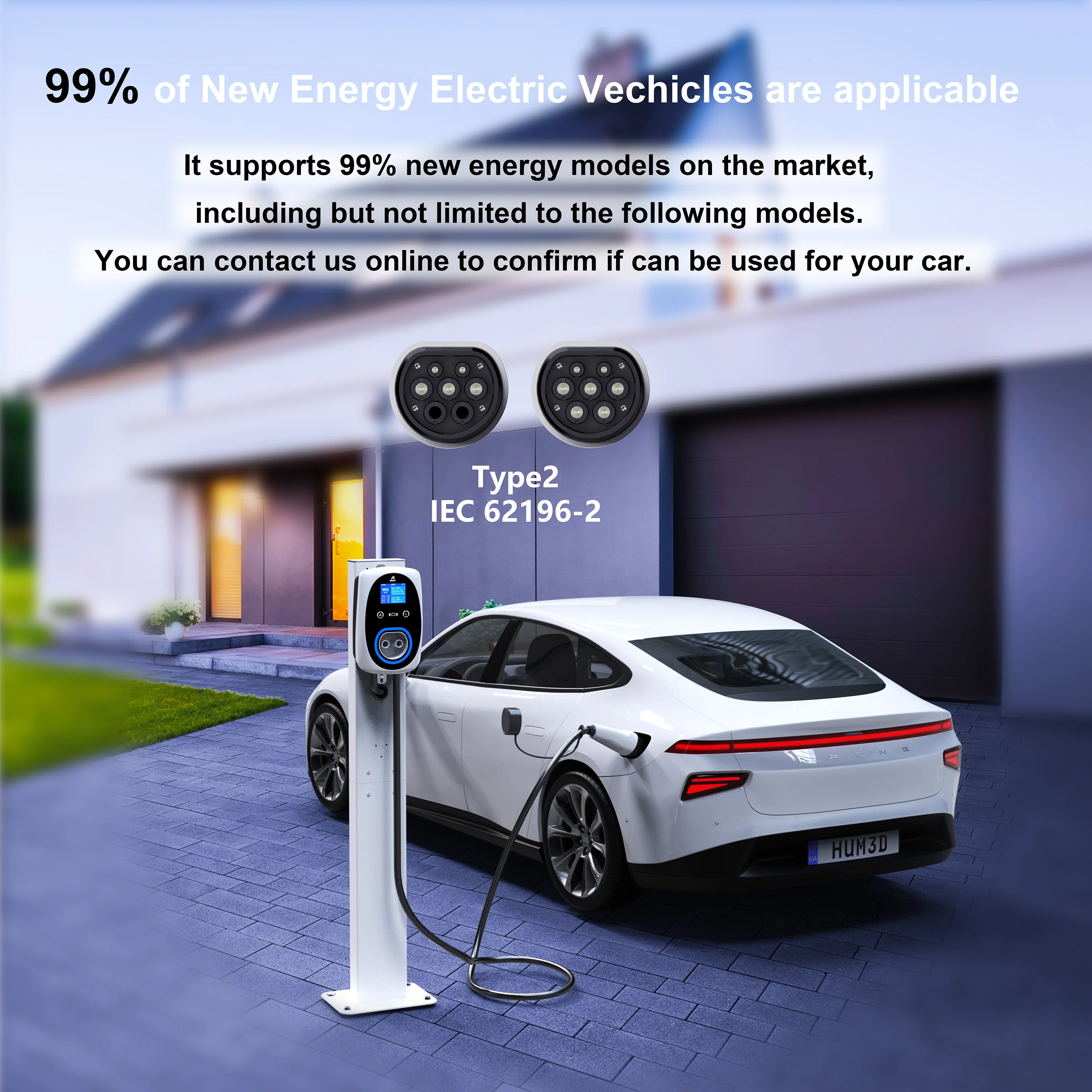 GWUYU شاحن سيارات كهربائية 32A - مراجعة Wallbox Ev وسعره