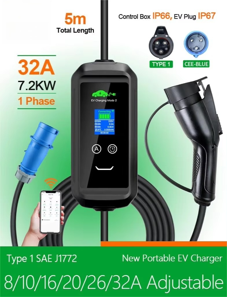 شاحن سيارات كهربائية محمول مخص - مراجعة Ev Charging Pile وسعره
