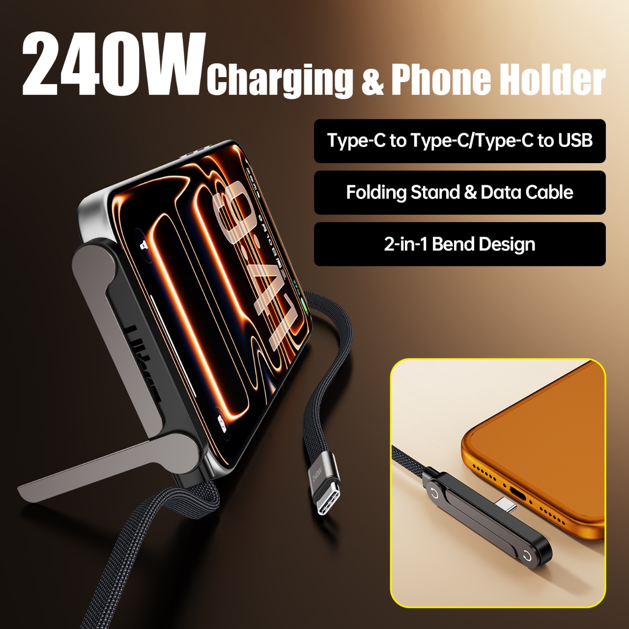 كابل شحن سريع 240 واط PD من نو - مراجعة Ev Charger وسعره