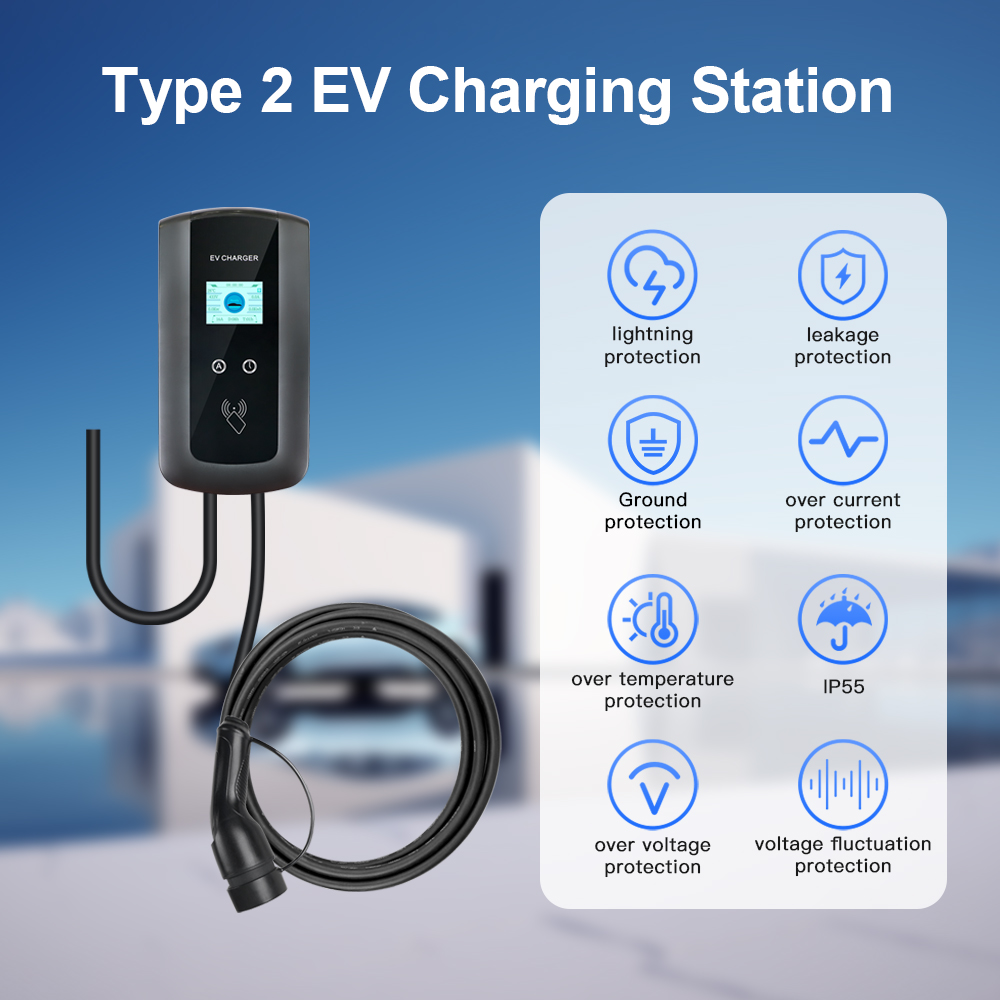 Kolanky 32A 7.2/22KW EV محطة ش - مراجعة Ev Charging Cable وسعره