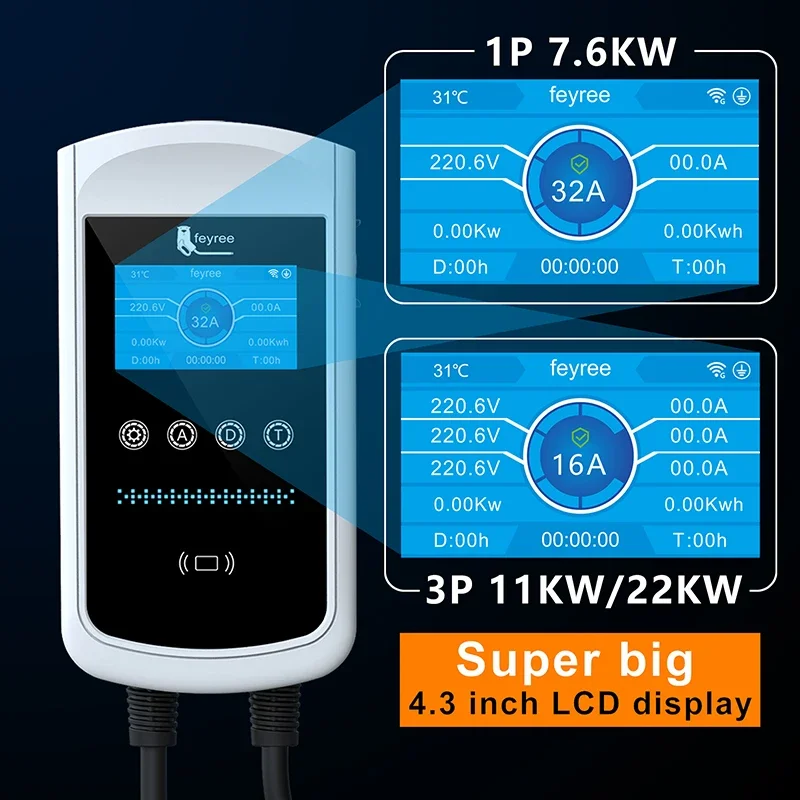 شاحن سيارات كهربائية Feyree من - مراجعة Wallbox Ev وسعره